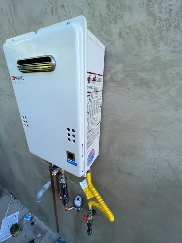 Tankless water heater installation for Quail Hollow homes