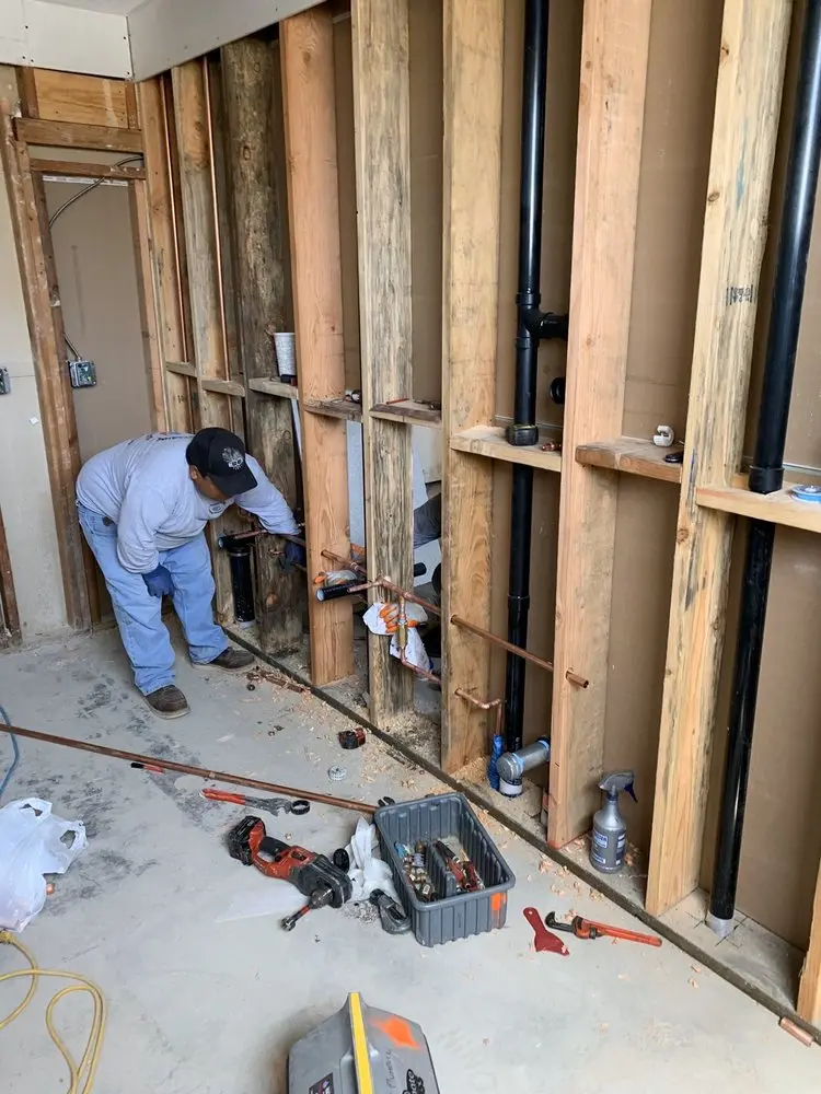 Commercial rough-in plumbing for Gas Line Repair in Quail Hollow